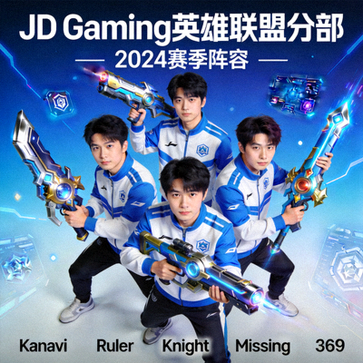JD Gaming战队英雄联盟分部团队海报